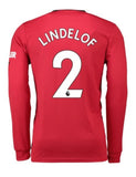 Victor Lindelof Long Sleeve 19/20 Home Jersey