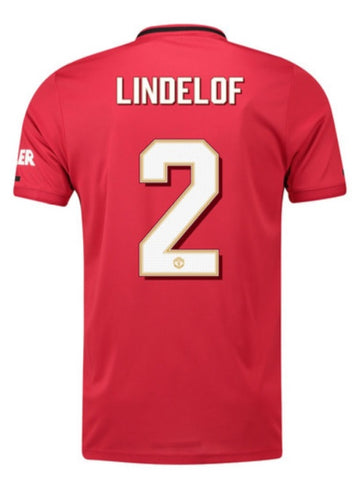 Victor Lindelof Manchester United 19/20 Club Font Home Jersey