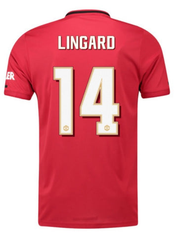 Jesse Lingard Manchester United 19/20 Club Font Home Jersey