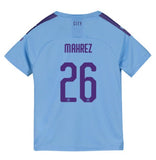 Manchester City Mahrez Kids 19/20 Club Font Home Jersey