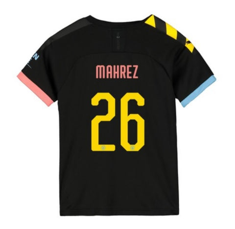 Riyad Mahrez Manchester City Youth 19/20 Club Font Away Jersey