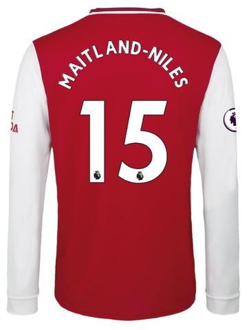 Ainsley Maitland-Niles Arsenal Long Sleeve 19/20 Home Jersey