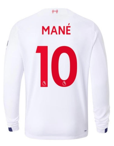Sadio Mane Liverpool 19/20 Away Long Sleeve Jersey