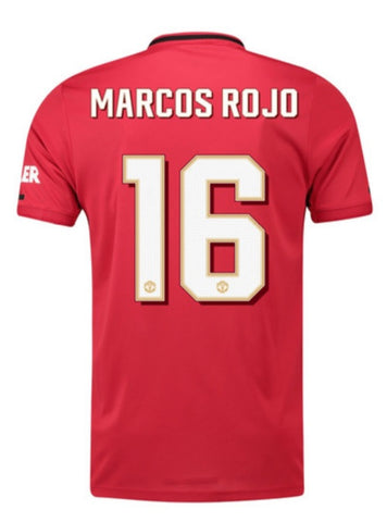 Marcos Rojo Manchester United 19/20 Club Font Home Jersey