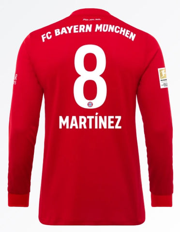 Javi Martinez Bayern Munich 19/20 Long Sleeve Home Jersey