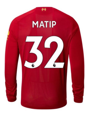 Joel Matip Liverpool 19/20 Long Sleeve Home Jersey
