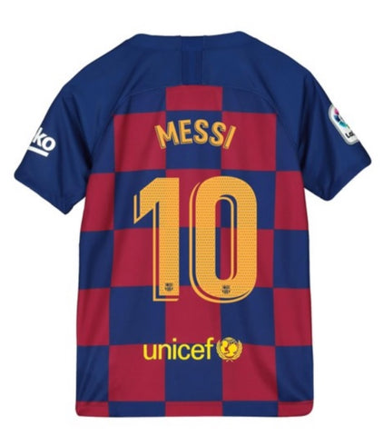 Lionel Messi Barcelona Youth 19/20 Home Jersey