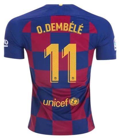 Ousmane Dembélé Barcelona 19/20 Home Jersey