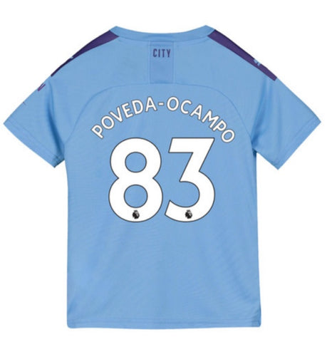 Ian Poveda Manchester City Youth 19/20 Home Jersey