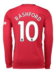 Marcus Rashford Manchester United 19/20 Long Sleeve Home Jersey