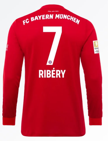 Franck Ribery Bayern Munich 19/20 Long Sleeve Home Jersey