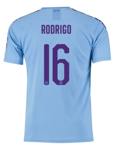 Rodrigo Hernandez Manchester City UEFA 19/20 Home Jersey