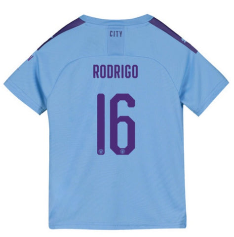 Rodrigo Hernandez Manchester City Youth 19/20 Club Font Home Jersey