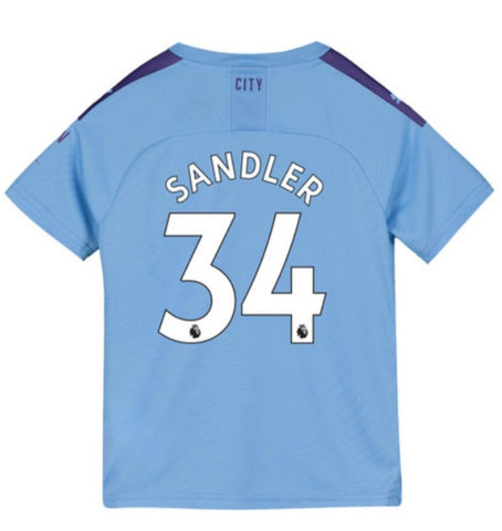 Philippe Sandler Manchester City Youth 19/20 Home Jersey