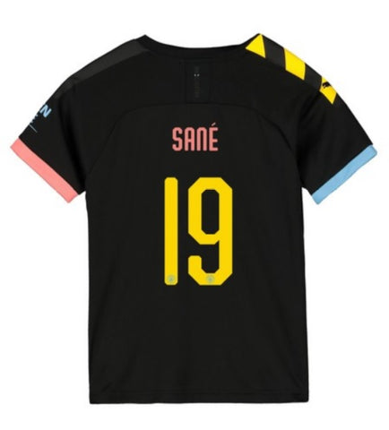 Leroy Sane Manchester City Youth 19/20 Club Font Away Jersey