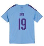 Leroy Sane Manchester City Kids 19/20 Club Font Home Jersey