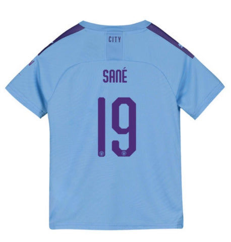 Leroy Sane Manchester City Youth 19/20 Club Font Home Jersey