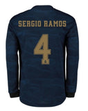 RM Sergio Ramos Long Sleeve 19/20 Away Jersey