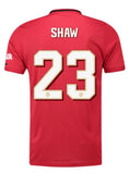 Manchester United Shaw 19/20 Club Font Home Jersey
