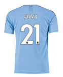 David Silva Manchester City 19/20 Home Jersey
