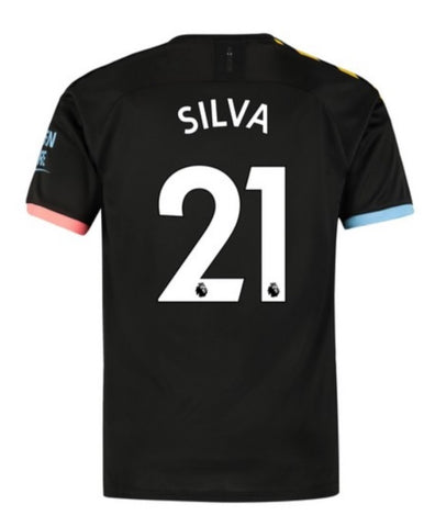 David Silva Manchester City 19/20 Away Jersey