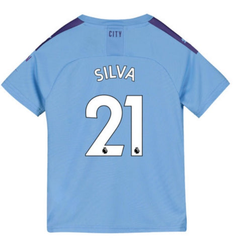 David Silva Manchester City Youth 19/20 Home Jersey