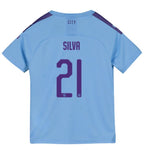 David Silva Manchester City Youth 19/20 Club Font Home Jersey