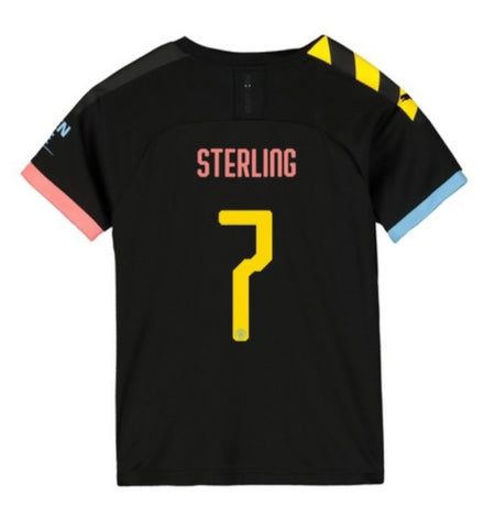 Raheem Sterling Manchester City Youth 19/20 Club Font Away Jersey