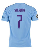 Raheem Sterling Manchester City UEFA 19/20 Home Jersey