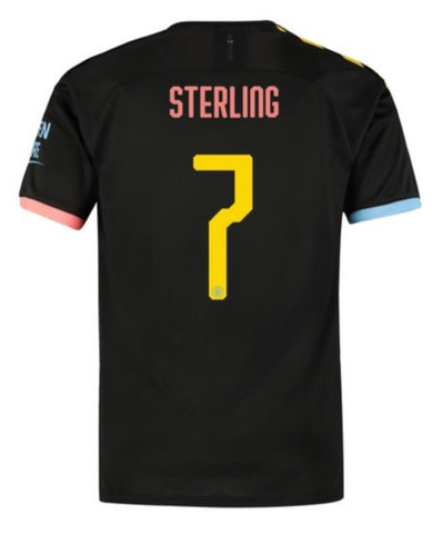 Raheem Sterling Manchester City 19/20 Away Jersey Cup Print