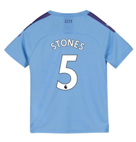 John Stones Manchester City Youth 19/20 Home Jersey