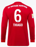 FC Bayern Munich Thiago LS 19/20 Home Jersey