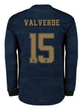 Federico Valverde Real Madrid Long Sleeve 19/20 Away Jersey