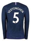 Jan Vertonghen Tottenham Hotspur Long Sleeve 19/20 Away Jersey