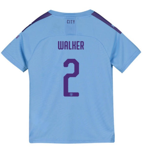 Kyle Walker Manchester City Youth 19/20 Club Font Home Jersey