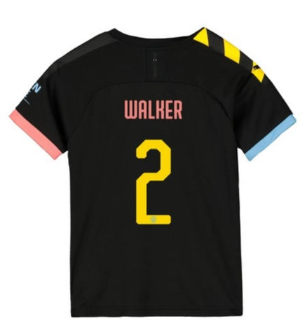 Kyle Walker Manchester City Youth 19/20 Club Font Away Jersey