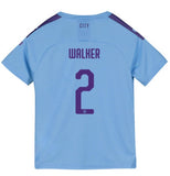 Man City Walker Kids 19/20 Club Font Home Jersey