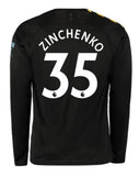 Oleksandr Zinchenko Manchester City Long Sleeve 19/20 Away Jersey