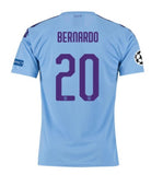 Manchester City Bernardo UEFA 19/20 Home Jersey
