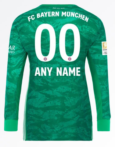 Bayern Munich 19/20 Goalkeeper Custom Jersey