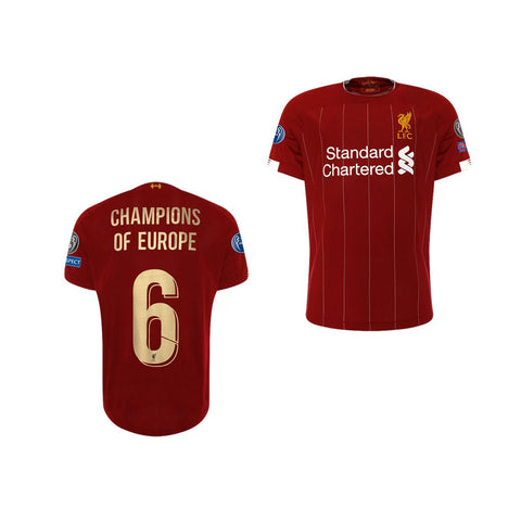 Liverpool Champions of Europe Youth 19/20 European Jersey