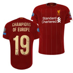 Liverpool Champions of Europe 19/20 European Jersey #19