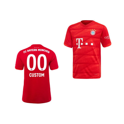 Bayern Munich Custom Youth 19/20 Home Jersey
