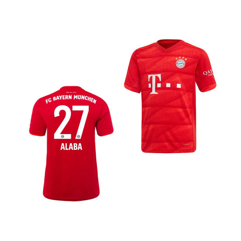 David Alaba Bayern Munich Youth 19/20 Home Jersey