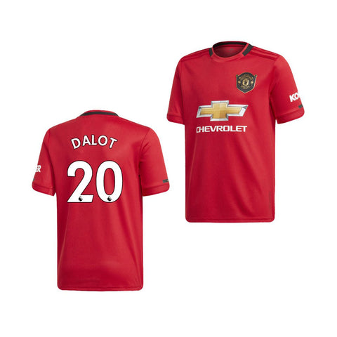 Manchester United Diogo Dalot Youth 19/20 Home Jersey