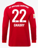 Serge Gnabry Long Sleeve 19/20 Home Jersey