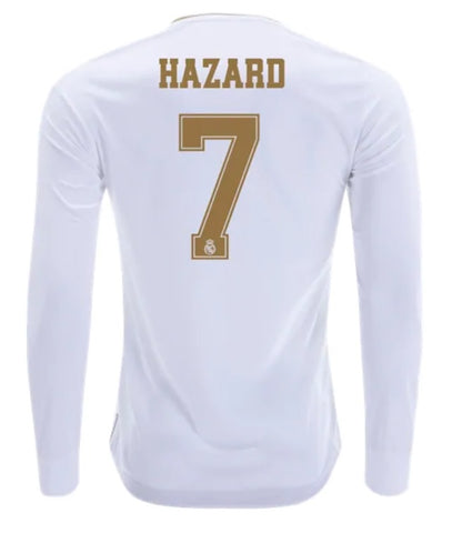 Eden Hazard Real Madrid Long Sleeve 19/20 Home Jersey