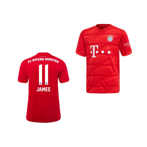 James Rodriguez Bayern Munich Youth 19/20 Home Jersey