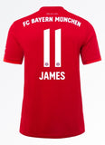 FC Bayern Munich James Home Jersey 19/20
