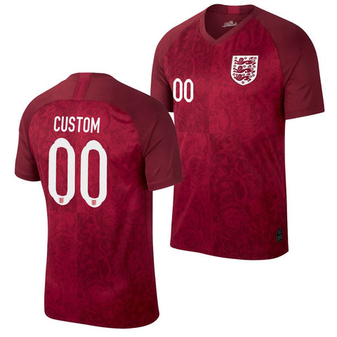 England Custom Men's 2019 World Cup Away Jersey